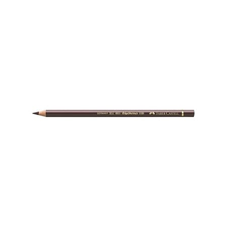 Crayon de couleur POLYCHROMOS - Faber-Castell - Mine 3,8 mm - Marron de noix - Lot de 6
