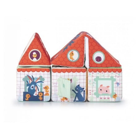 La ferme – Cubes a empiler - Lilliputiens - Orange