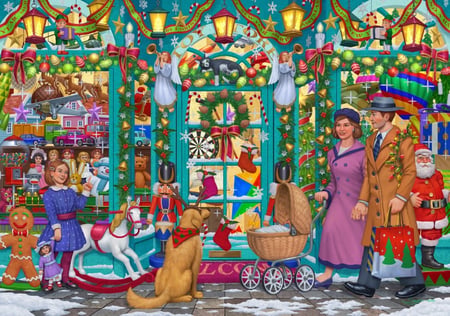 Puzzle 2000 pièces - Magasin de Jouets - Bluebird Puzzle