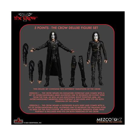 The Crow - Figurines 5 Points The Crow Deluxe Set 9 cm