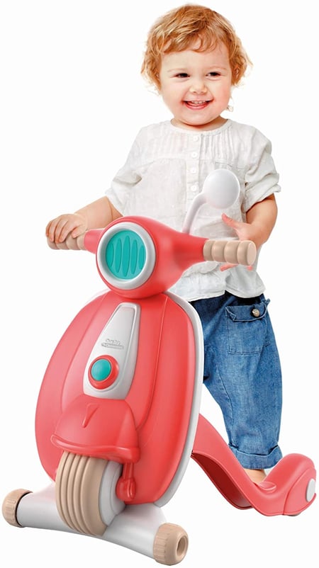 Trotteur scooter 100% plastique recyclé Jeux à enfiler et lacer