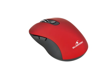 Souris universelle sans fil bluestork 6 boutons métal rouge