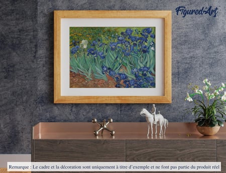 Peinture par Numéro Figured'Art - Van Gogh Iris - Kit de Loisir Créatif DIY Numéro d'Art Complet - 40x50cm sans châssis en bois