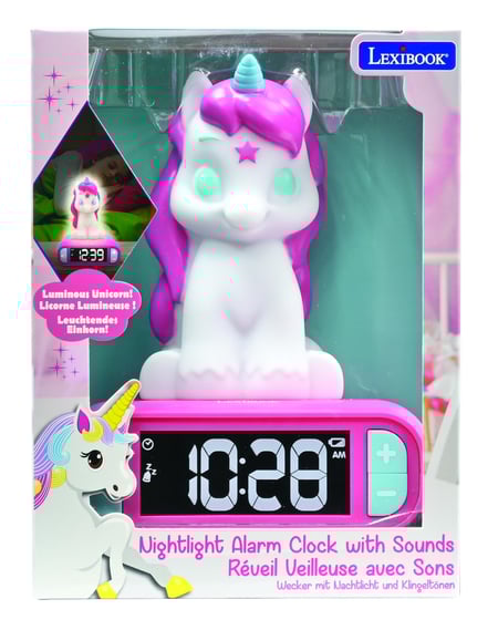 Réveil Avec Veilleuse En 3D Lexibook Licorne Et Effets Sonores - Autres Jeux D'éveil - Achat & Prix