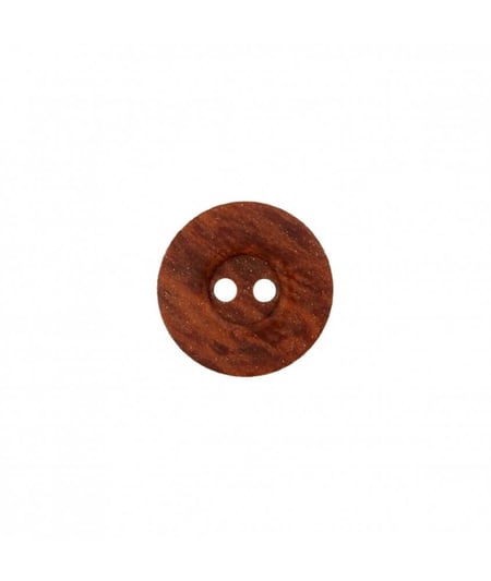 Carte de 3 boutons imitation bois en polyester 2 trous 18mm - Prym Brun Fonce marron