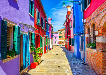 Puzzle 500 pièces - Maisons Colorées - Burano - Bluebird Puzzle