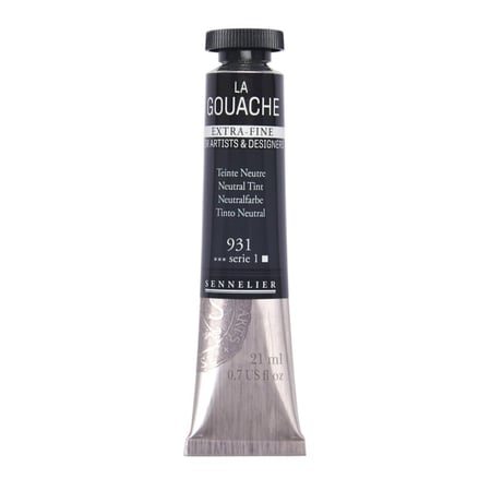 Gouache - Extra-fine - Teinte neutre - 931 - Tube de 21ml - Sennelier