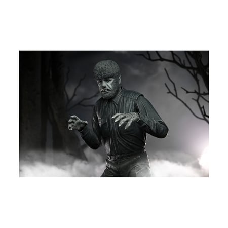 Universal Monsters - Figurine Ultimate The Wolf Man (Black & White) 18 cm