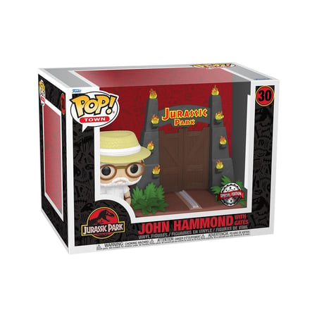 Jurassic Park - Figurine POP! John Hammond with Gates 9 cm