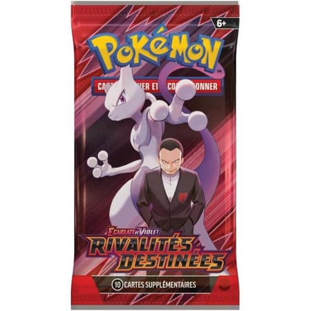 Booster pokémon rivalités destinées ev10 - ecarlate et violet - asmodee - cartes a collectionner française