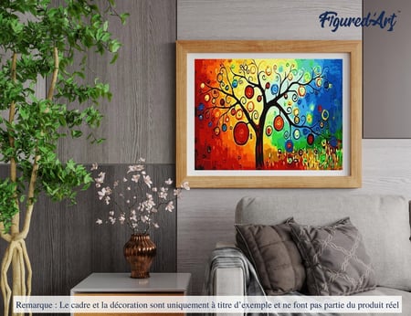 Peinture par Numéro Figured'Art - Lanternes suspendues - Kit de Loisir Créatif DIY Numéro d'Art Complet - 40x50cm sans châssis en bois