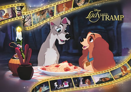 Puzzle 1000 pièces - Disney La Belle Et Le Clochard - Trefl