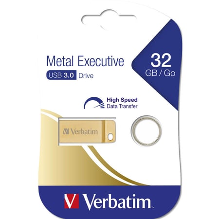Clé usb 64go Verbatim executive metallique 2.0 or