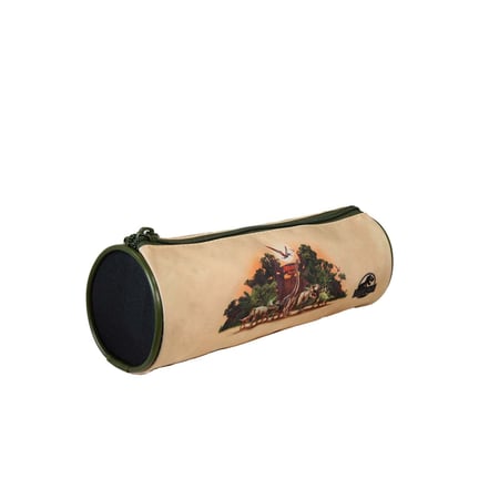 Trousse ronde Jurassic Park – Beige – DINOSAURE – 1 compartiment