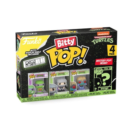 Les Tortues Ninja - Pack 4 figurines Bitty POP! Donatello 2,5 cm