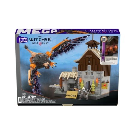 The Witcher 3: Wild Hunt - Jeu de construction Mega Construx Black Series La chasse au griffon