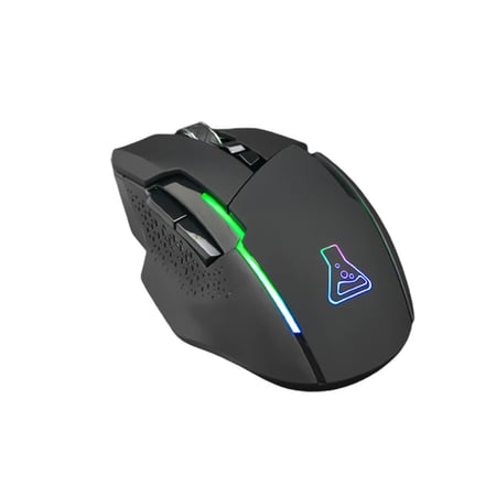 Souris Gaming Kult Caesium - Sans Fil - Haute Performance - RGB - 7200 DPI - Noire