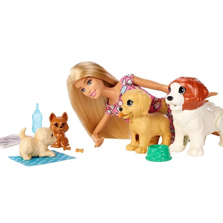 Barbie et on sale ses chiens