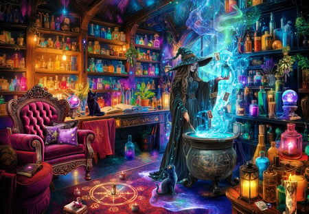 Puzzle 1000 pièces - The Witch's Lair - Bluebird Puzzle