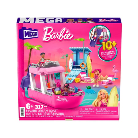 Barbie - Jeu de construction MEGA Bateau de rêve à Malibu