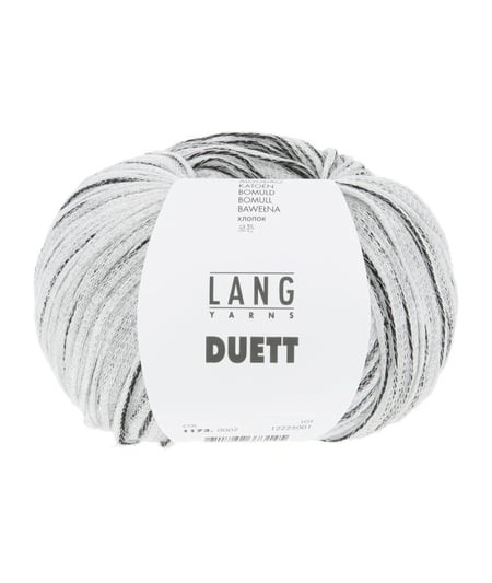 Fil à crocheter 100% Coton DUETT - Lang Yarns 02 Noir