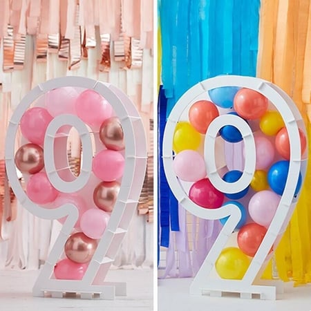 Structure à Ballons Chiffre 9 (81 cm)