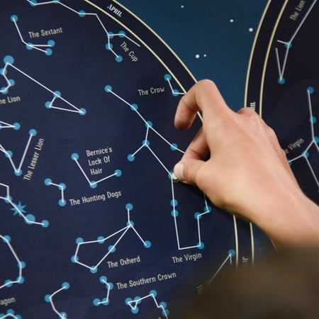 Poster découverte avec stickers carte du ciel PHOSPHO