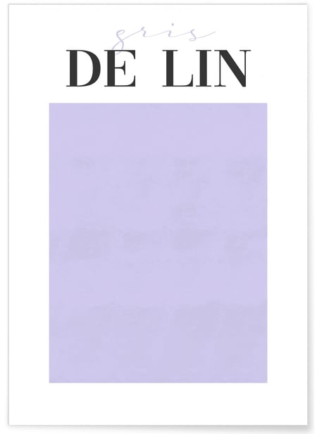 Affiche Gris de Lin | A3 : 29,7x42cm