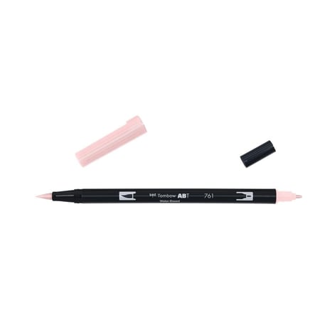 Lot de 6 feutres double pointe pinceau - TOMBOW - Carnation 761