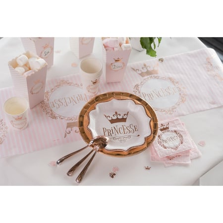 10 Assiettes Princesse Rose Gold