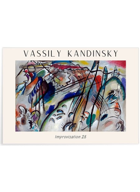 Affiche Vassily Kandinsky Improvisation 28 | A3 : 29,7x42cm