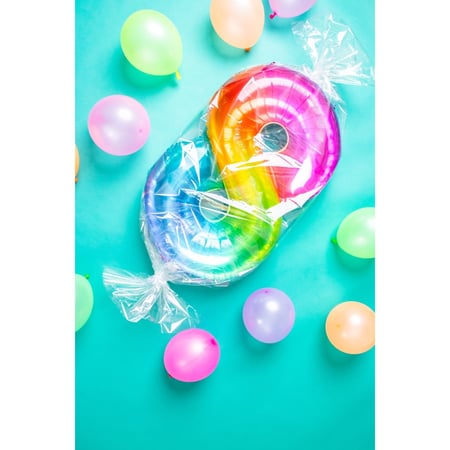 Ballon Géant Rainbow Chiffre 8 - 81 cm