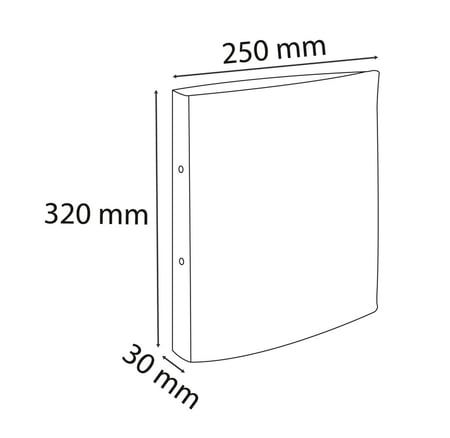 Exacompta - Classeur 2 anneaux 20 mm polypropylène Chromaline - A4 -  Couleurs assorties