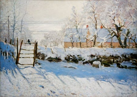 Puzzle 1000 pièces - Claude Monet - The Magpie, 1869 - Bluebird Puzzle