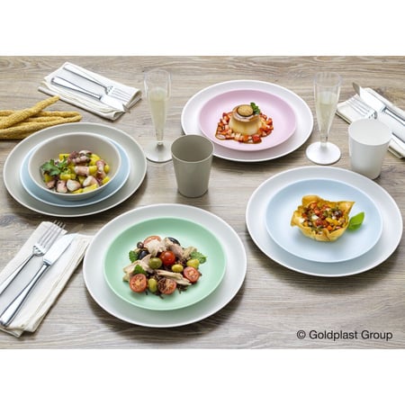 6 Petites Assiettes Minéral Bleu Ciel