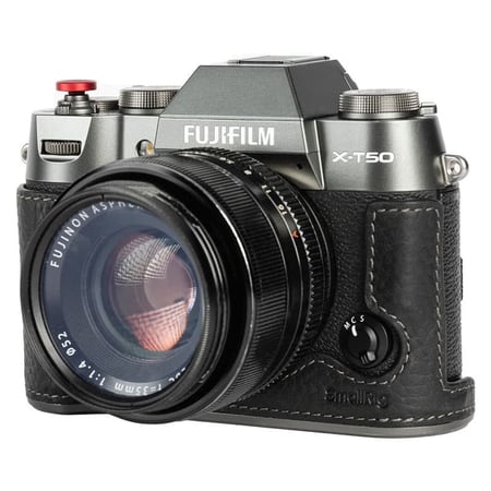 SMALLRIG 4709 Leather Half Case Kit for Fujifilm X-T50 Black