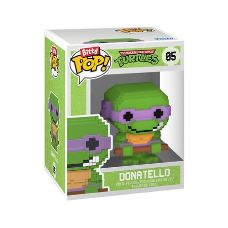Les Tortues Ninja - Pack 4 figurines Bitty POP! 8-Bit 2,5 cm
