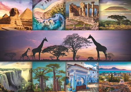 Puzzle 1000 pièces - Afrique - Trefl