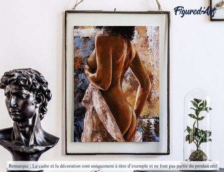 Peinture par Numéro Figured'Art - Courbes Estompées - Kit de Loisir Créatif DIY Numéro d'Art Complet - 40x50cm sans châssis en bois
