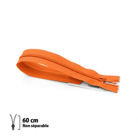Fermeture éclair 60 cm Nylon 4mm