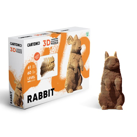 Cartonic® Sculpture-Puzzle 3D carton - Lapin