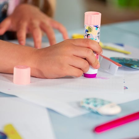 Tube de colle - Violet - 21G - Scolaire - Papier carton photo - Peacock ...