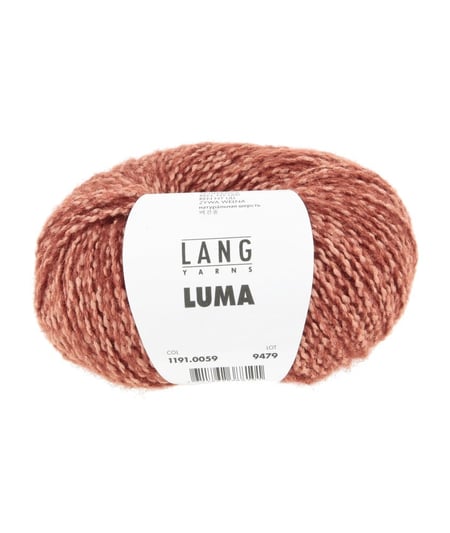Pelote Luma — Soie, Alpaga & Laine Vierge — Lang Yarns 0059 orange