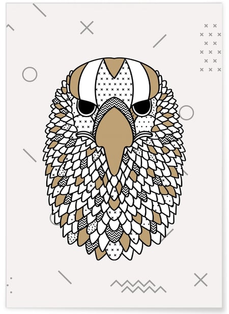 Affiche Aigle scandinave | A3 : 29,7x42cm