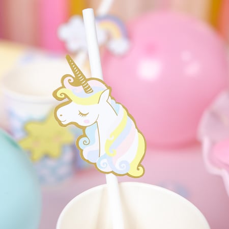 Lot de 12 boîtes cadeaux - Anniversaire licorne - Recyclable