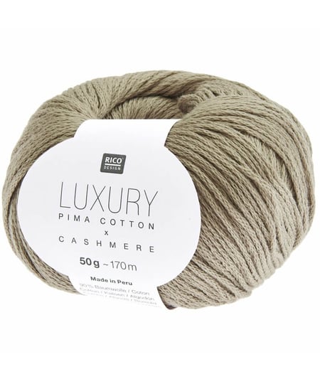 Pelote de cachemire et de coton Luxury Pima Cotton x Cashmere - Rico Design 06 Taupe