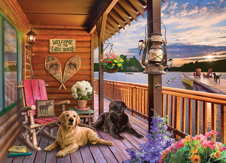 Puzzle 1000 pièces - Welcome to the Lake House - Cobble Hill