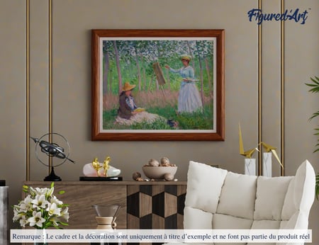 Peinture par Numéro Figured'Art - Dans les bois de Giverny - Monet - Kit de Loisir Créatif DIY Numéro d'Art Complet - 40x50cm sans châssis en bois