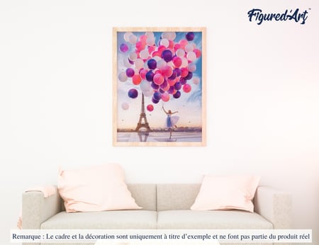 Peinture par numéros - Lâcher de Ballons à Paris - Figured'Art