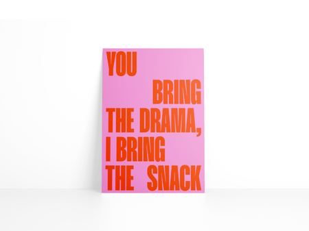Carte de vœux - You bring the drama